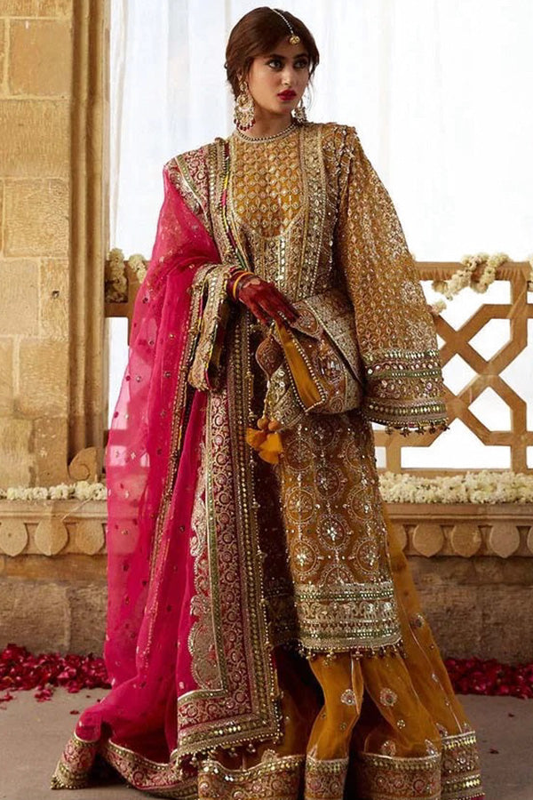 MNR-Kesari Luxury Hand Embellished 3 pc Dress Un-stitched-UN2743