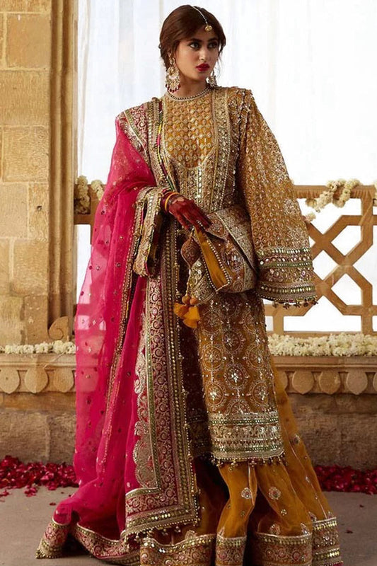 MNR-Kesari Luxury Hand Embellished 3 pc Dress Un-stitched-UN2743