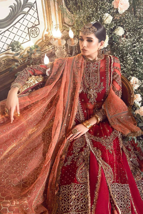 Maria-B Mbroidered Luxury Hand Embellished 3 pc Dress Un-stitched-UN2747