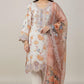 Fatima Zehra Lawn Dupatta with Daman Chikankari Un-stitched-UN2753