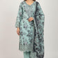 Fatima Zehra Lawn Dupatta with Daman Chikankari Un-stitched-UN2754