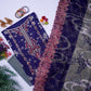 3 Pc Lawn Embroidered Chiffon Dupatta Cutwork Un-stitched-UN2574