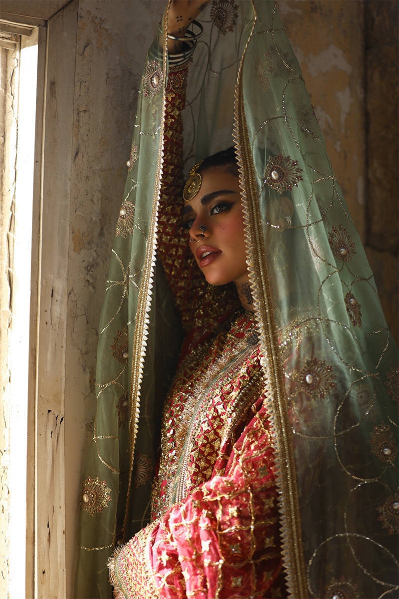 MNR Ruhi Begum – Wedding Luxury Hand-Embellished 3 Pc Gharara Un-stitched-UN2736