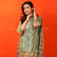 3 Pc Lawn Embroidered Chiffon Dupatta Cutwork Un-stitched-UN2313