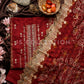 3 Pc Lawn Embroidered Chiffon Dupatta Cutwork Un-stitched-UN2292a