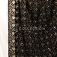 Black Embroidered Velvet Shawl - VS9258