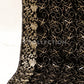 Black Embroidered Velvet Shawl - VS9258