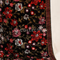 Black Embroidered Velvet Shawl - VS9268