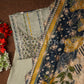 3 Pc Lawn Embroidered Chiffon Dupatta Cutwork Un-stitched-UN2140