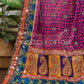 Multi Silk Handwork Dupatta - VS9281