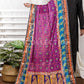 Multi Silk Handwork Dupatta - VS9281