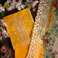 3 Pc Lawn Embroidered Chiffon Dupatta Cutwork Un-stitched-UN2049